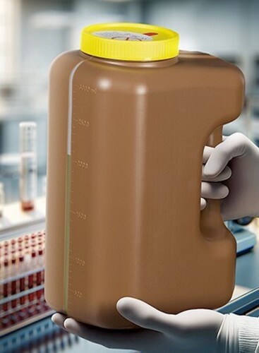 VWR® 24-Hour Urine Container, 3L with Straw
