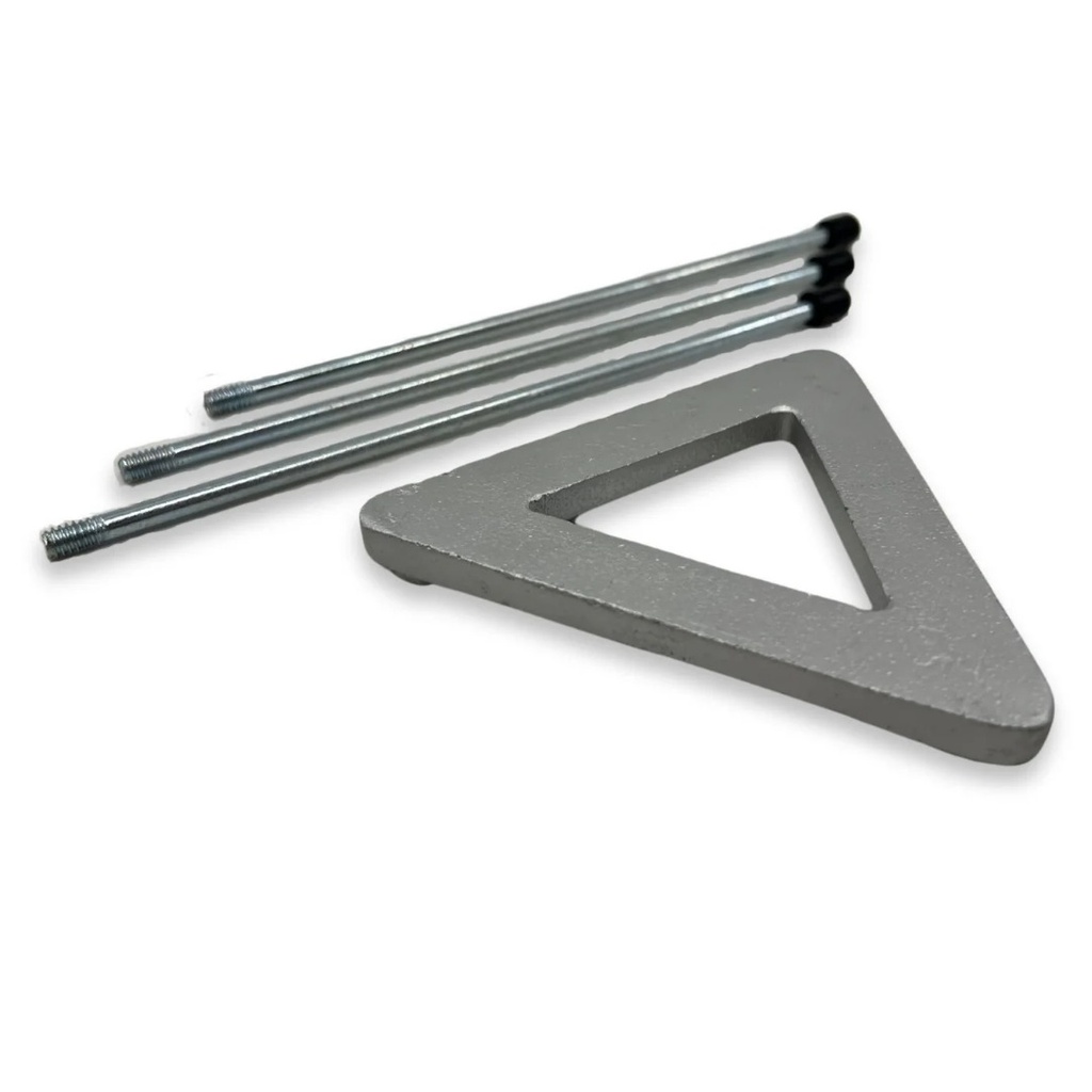 Triangular Tripod Stand with Removable Legs, Cast Iron 