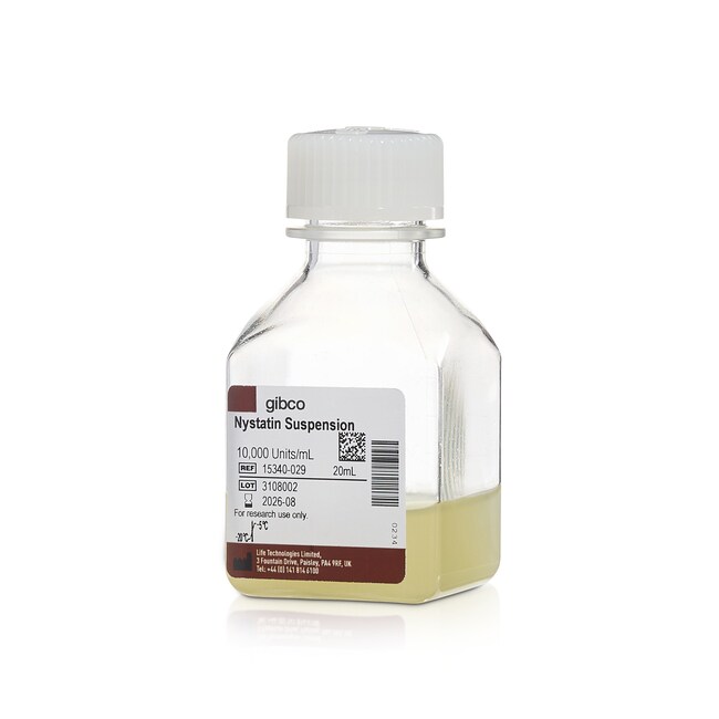 Gibco™ Nystatin, Anti-Fungal Agent, 20 mL
