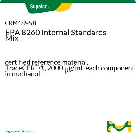 Sigma-Aldrich™ TraceCERT® EPA 8260 Internal Standards Mix, CRM, 2000 μg/mL Each Component, 1 mL Ampule