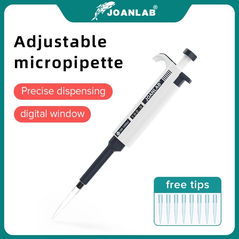 JoanLab High precision variable micropipette, half autoclavable