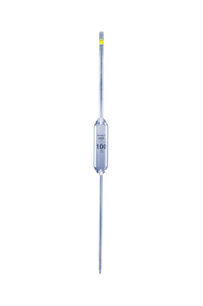 Borosilicate glass 3.3 Bulb Volumetric pipette, one mark, Class A