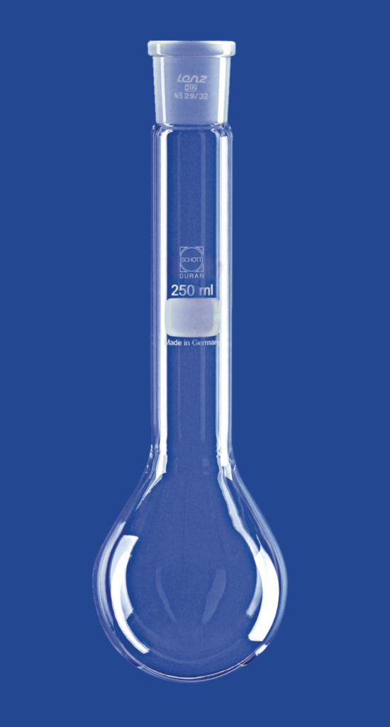 Pyrex® Kjeldahl Flask, Borosilicate glass 3.3, with standard ground joint