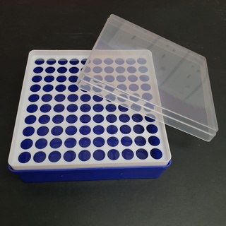 [8812-0100] Microtube rack, with cover, for 1.5/2mL tubes, 100-Wells