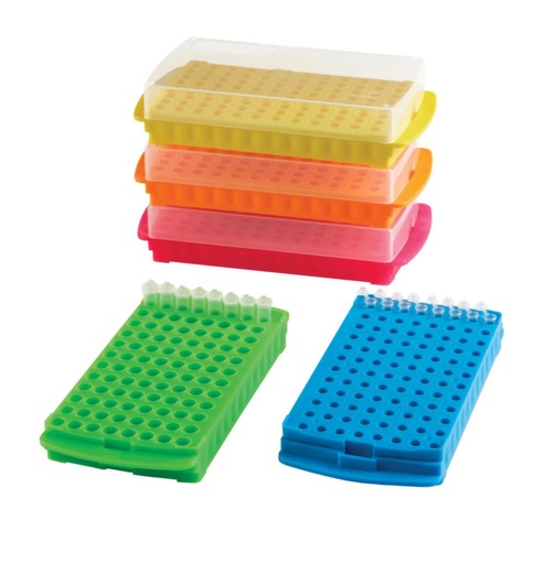 [211-0218] VWR® Microtube Racks, 96 places with lid