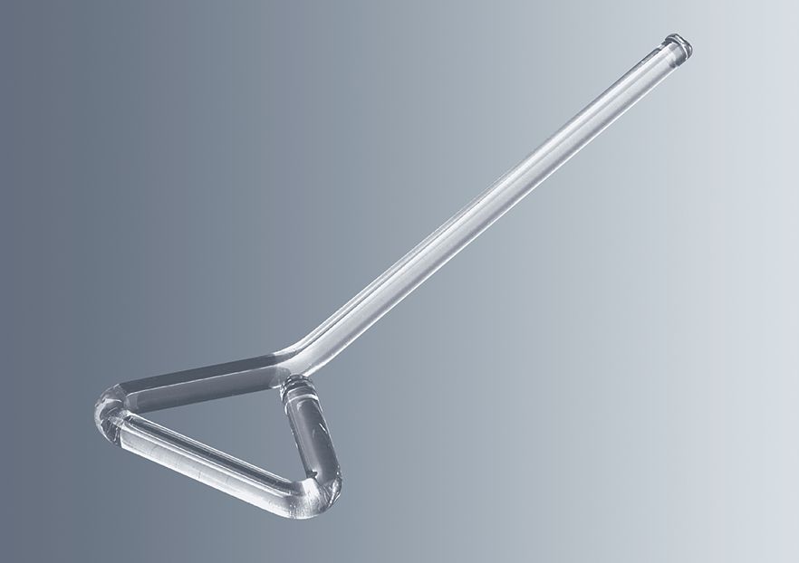 Marienfeld Drigalski Glass spreader, Ø 5 mm, 50 mm blade width, 145mm Length