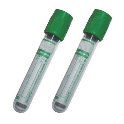 BD Vacutainer Plastic Lithium Heparin Tube, Green Hemogard Closure