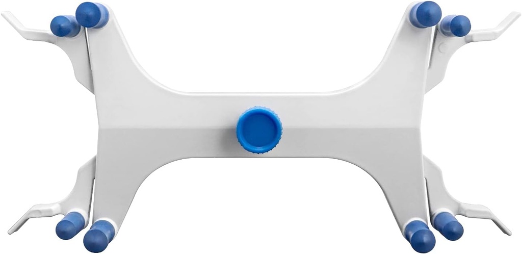 Double Burette Clamp, Adjustable Aluminum, with High-Strength Alloy Jaws