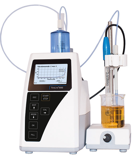 SI Analytics Titrator TitroLine® 5000 Set for salt/chloride -titrations