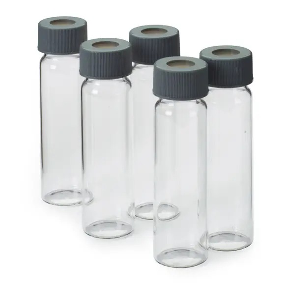 Hach Vials, Precleaned Glass, 40 mL, with Cap