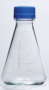 Nalgene™ Single-Use PETG Erlenmeyer Flasks with vented cap, Sterile