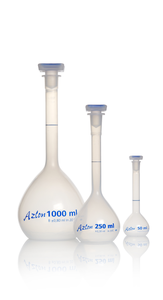 Azlon™ Polypropylene Volumetric Flask With PPE Stopper, Translucent