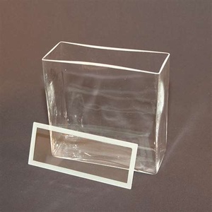 Rectangular TLC developing tank, with cover