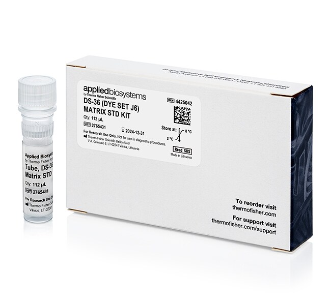 Applied Biosystems™ DS-36 Matrix Standard (Dye Set J6), for 8 Runs