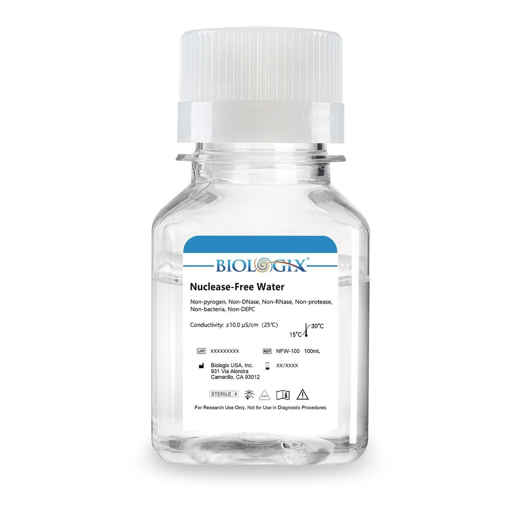 Biologix® Nuclease-Free Water, Sterile, DNase/RNase-Free
