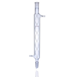 Borosilicate Glass 3.3 Allihn Condenser, Bulbed Inner Tube, Standard Ground Joint