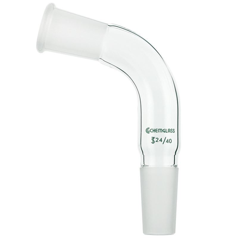 Borosilicate Glass 3.3 Distillation Receiver Adapter (Bent, 105°) 