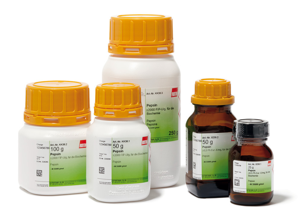 Roth Pepsin ≥2.0 FIP-U/mg, Ph. Eur., Lyophilized