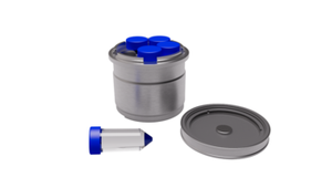 FRITSCH PULVERISETTE™ 5 Premium Aluminium Grinding Bowl, Single-Use, with 5 × 25 mL Tubes