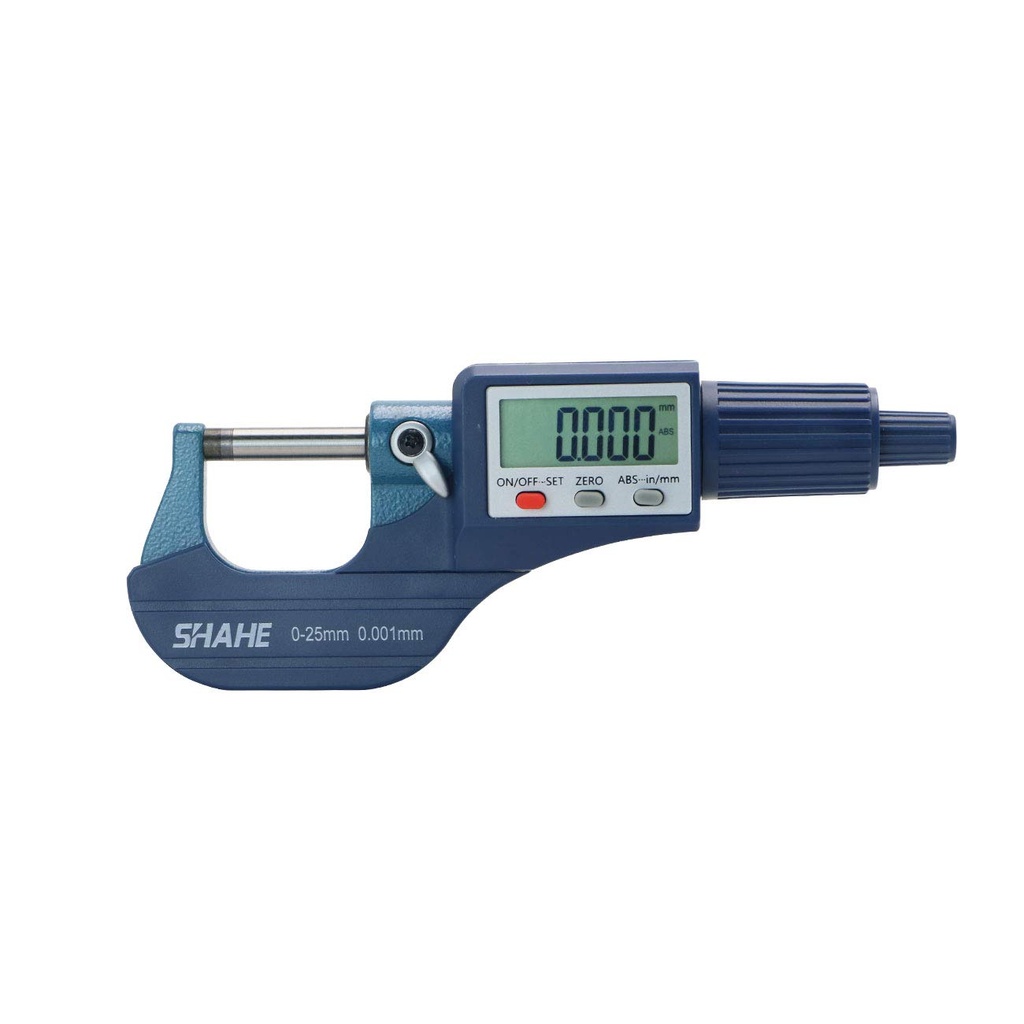 SHAHE Digital Micrometer Screw Gauge 0-25mm 