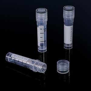 Biologix Polypropylene Self-Standing Vials assembled with clear caps, Sterile