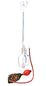 Auto Zero Burette With Rotaflow Ptfe Stopcock - Clear, 25Ml