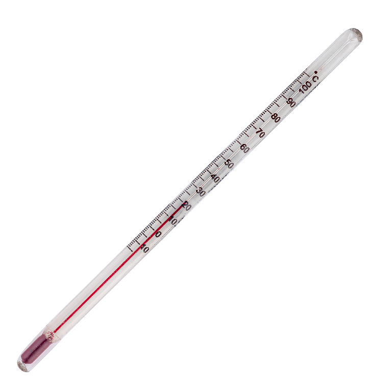 VWR Dry block/incubator liquid-in-glass thermometer, red spirit filled
