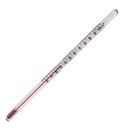 VWR Dry block/incubator liquid-in-glass thermometer, red spirit filled