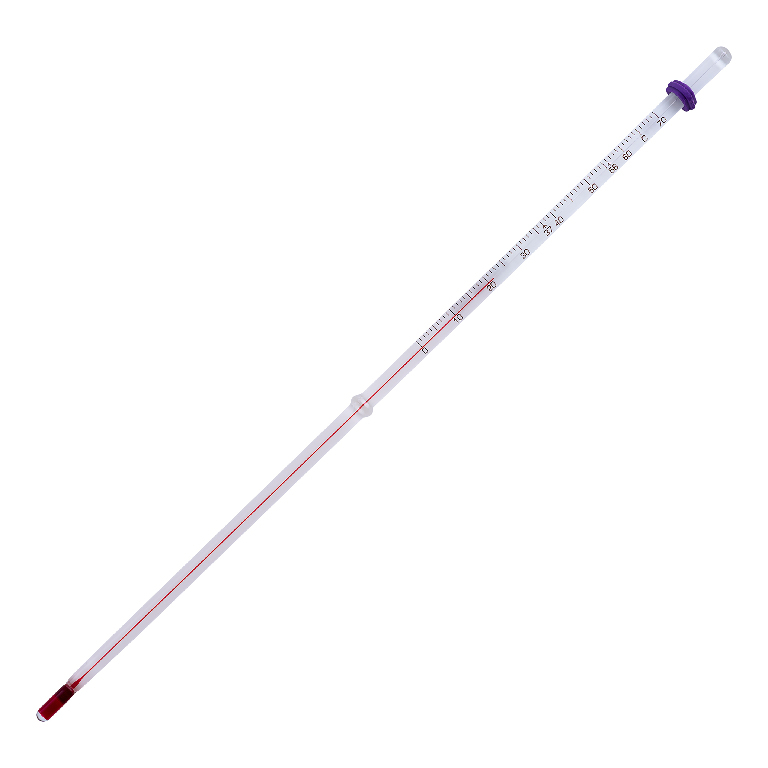 VWR Dry block/incubator liquid-in-glass thermometer, red spirit filled