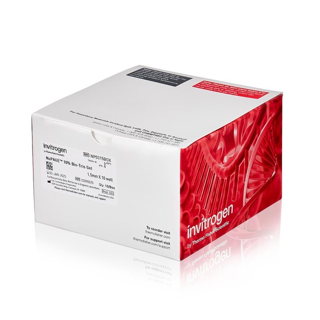 Invitrogen™ NuPAGE™ Bis-Tris Mini Protein Gels, 10%, 1.0–1.5 mm