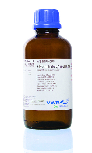 VWR Silver nitrate 1 mol/l (1 N) in aqueous solution, AVS TITRINORM volumetric solution