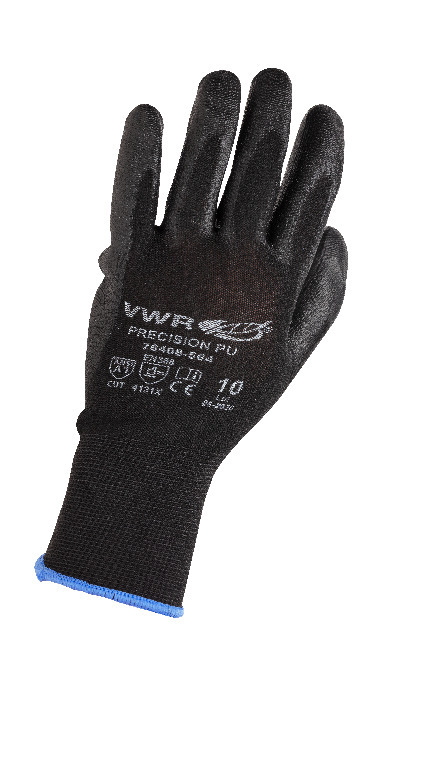 VWR® Precision Grip Gloves, PU Coating