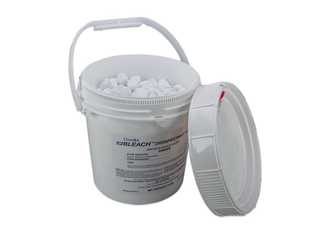 EZ Bleach™ Disinfectant Tablets, 900 Tabs per Tub