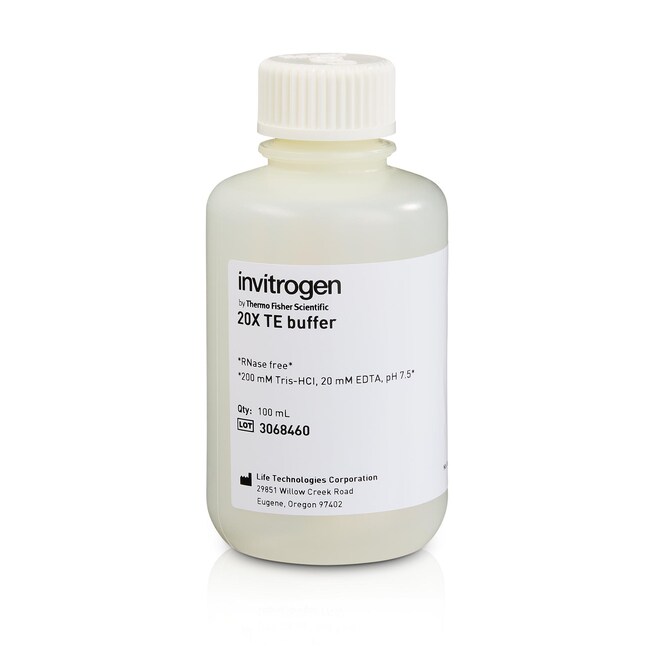 Invitrogen™ TE Buffer (20X), RNase-free, 100 mL