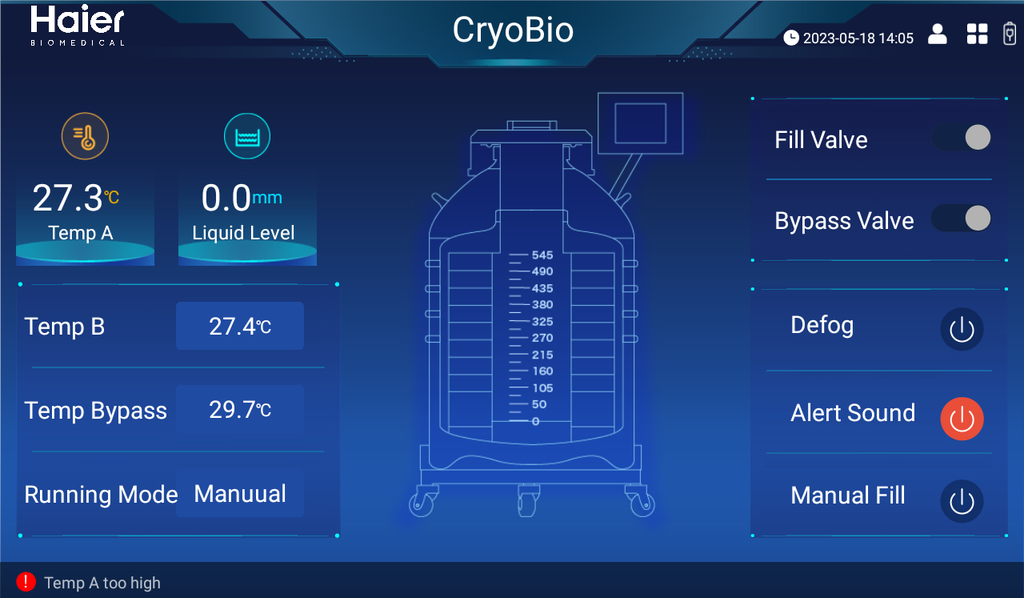 Haier Biomedical CryoBio™ 6S, 175L 