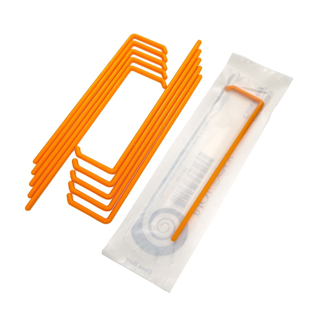 Biologix® Cell Spreaders, L-shape, Orange, Case of 500