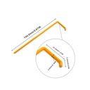 Biologix® Cell Spreaders, L-shape, Orange, Case of 500