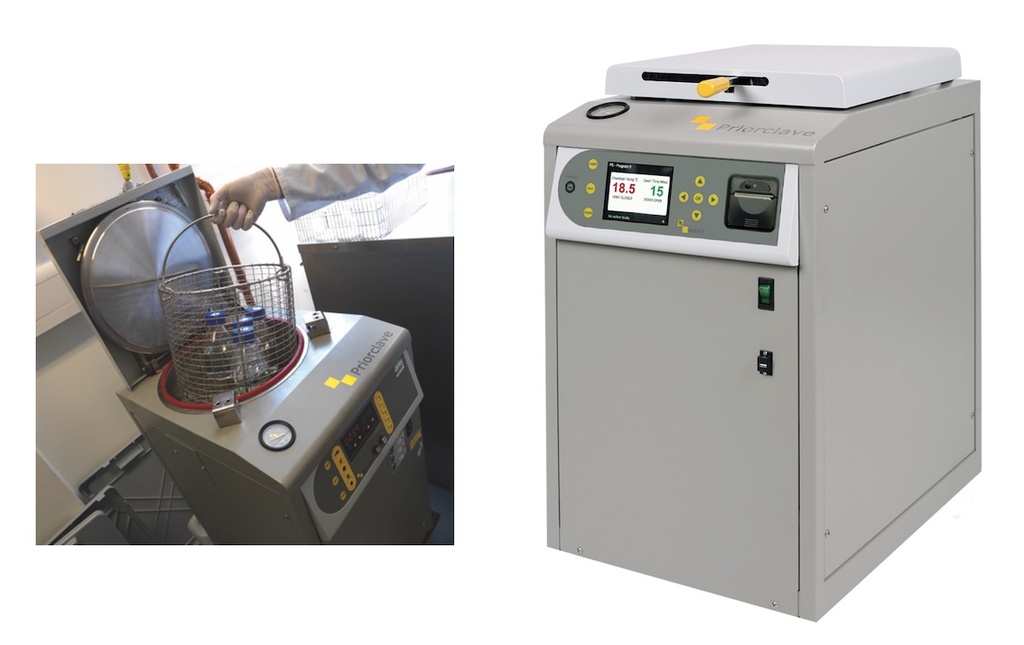 Priorclave™ EV150-BASE Top Loading Research Grade Laboratory Autoclave, Electrically Heated, 400V, 150L