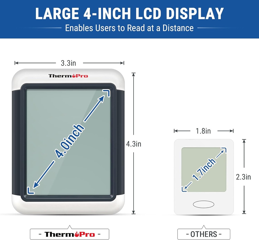 ThermoPro  Digital Thermohygrometer with LCD touch Screen
