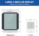 ThermoPro  Digital Thermohygrometer with LCD touch Screen