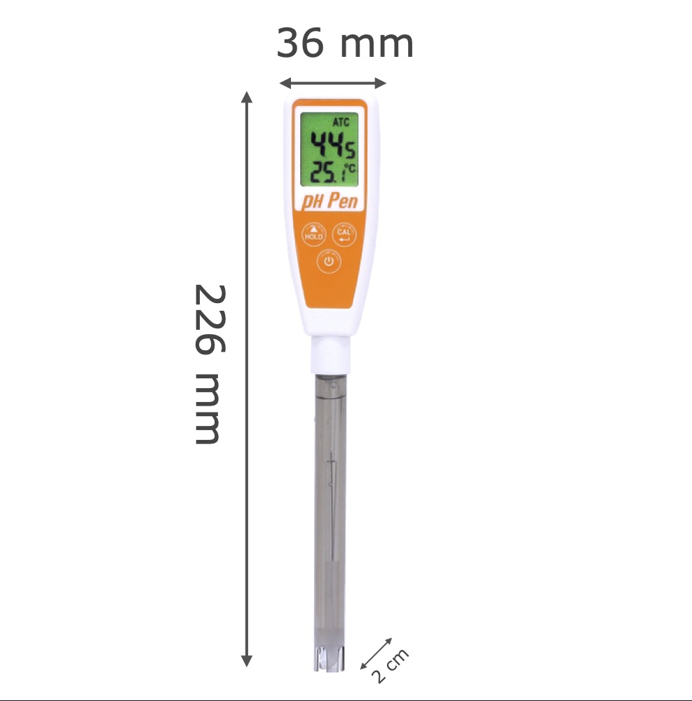 AZ Digital Long probe pH/Temperature Pen, IP65 Waterproof pH Meter