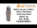 Az Portable Handheld Water Quality Meter Combo W/ Electrodes - pH/EC/SALT/TDS/D.O