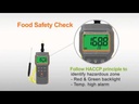 AZ Waterproof IP67 Food Safety HACCP Thermometer with PT100 RTD Temperature Sensor