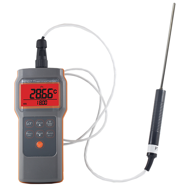 AZ Waterproof IP67 Food Safety HACCP Thermometer with PT100 RTD Temperature Sensor