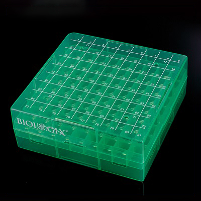 Biologix Polypropylene Cryobox, 5 Assorted Colors per pack