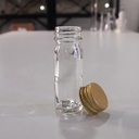 Glass McCartney Bottle With aluminium Screw Cap, wide mouth
