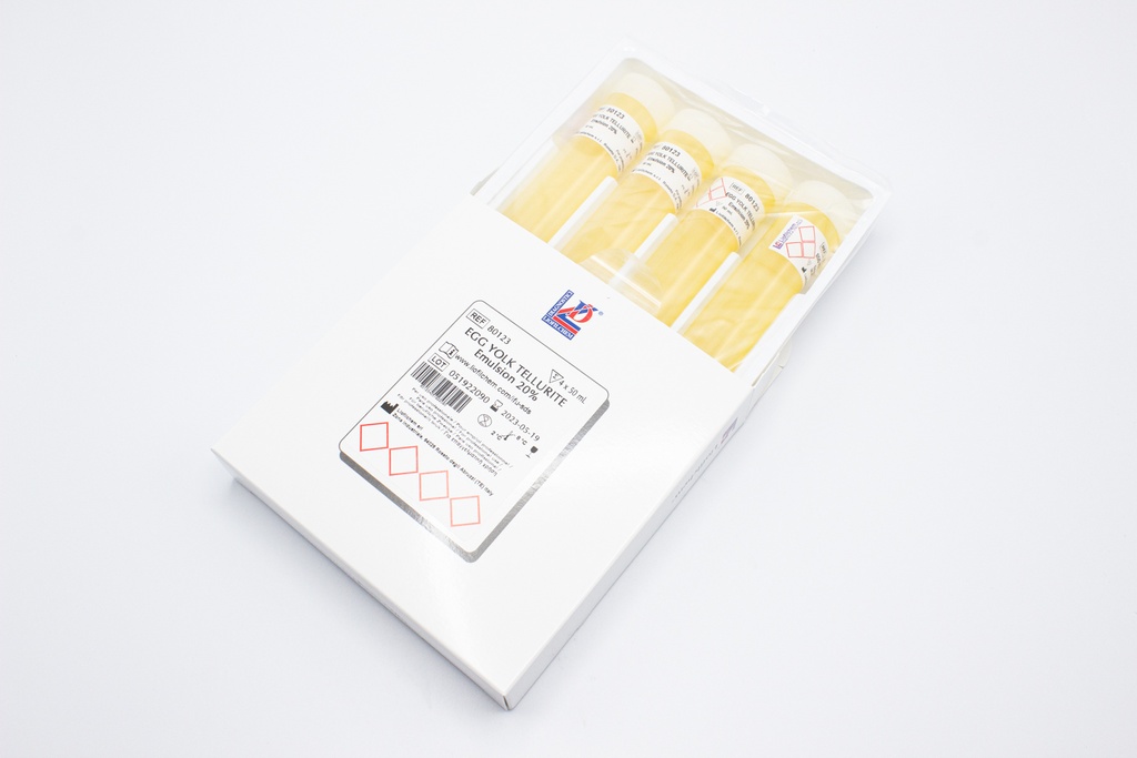 Liofilchem™ Egg Yolk Tellurite Emulsion 20%, 4 x 50 mL