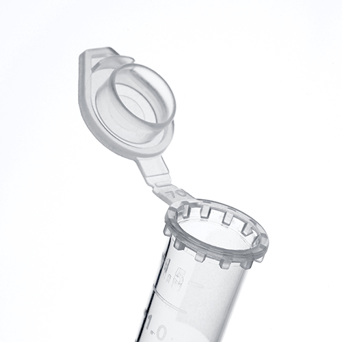 Biologix Microcentrifuge Tubes, Clear, Sterile with flat Snap caps