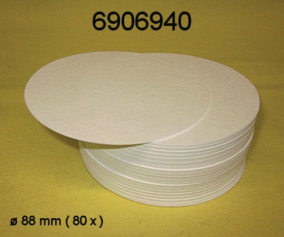 Glass fiber pads for analysis of pasty and fatty samples, hard quality, ∅ 90 mm for Sartorius MA37 Moisture Analyzer