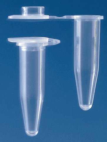 BRAND® PCR tubes capacity 0.5 mL, colorless tube, individual, attached flat cap